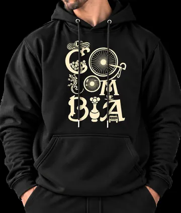 Buzo B-11 Colombia, letras y bicicleta