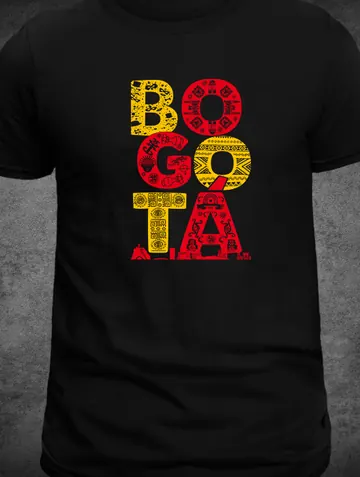 Camiseta C-02 Bogotá, rojo y amarillo