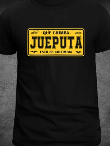 Camiseta C-10 Jueputa, placa