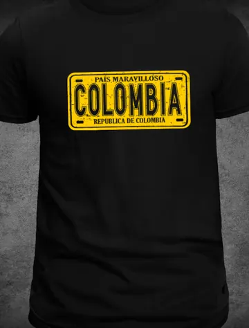 Camiseta C-14 Colombia, placa
