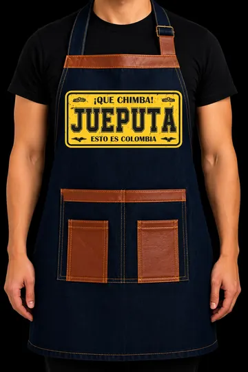 Delantal D-03 Jueputa, placa