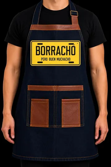 Delantal D-04 Borracho, placa