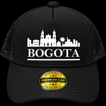 Gorra G-12 Bogotá, silueta de la ciudad